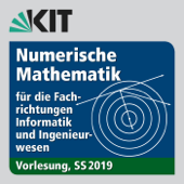 Numerische Mathematik für die Fachrichtungen Informatik und Ingenieurwesen, Vorlesung, SS2019